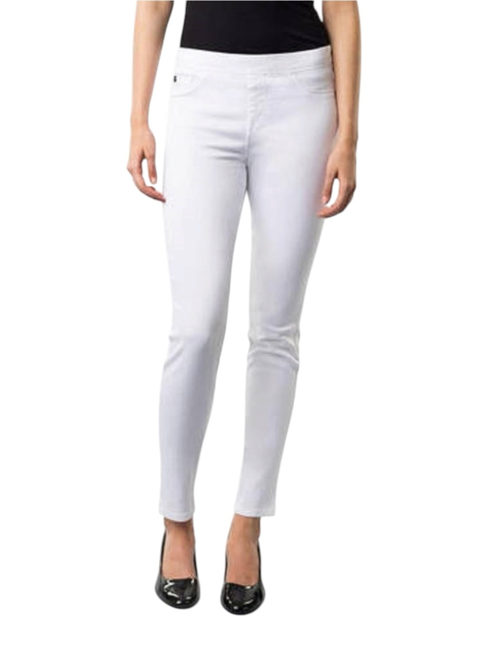 Jordache Pull on Denim Jeggings White Skinny Jeans Women’s Small 4-6 High Rise